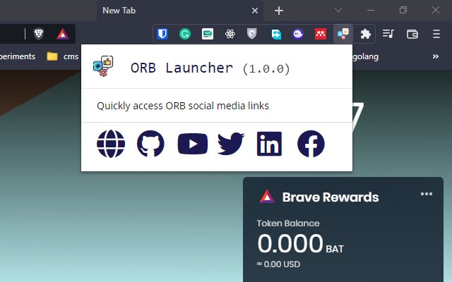 Chrome ウェブストアの ORB Launcher を OffiDocs Chromium online で実行する