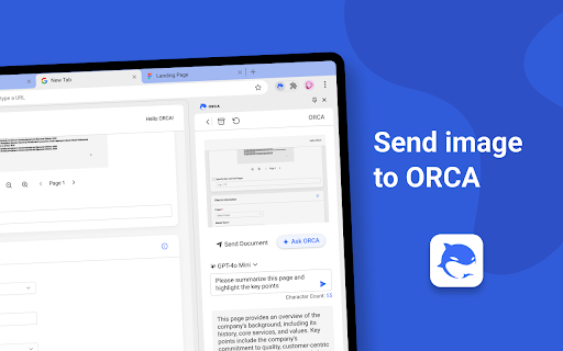 ORCA  from Chrome web store to be run with OffiDocs Chromium online