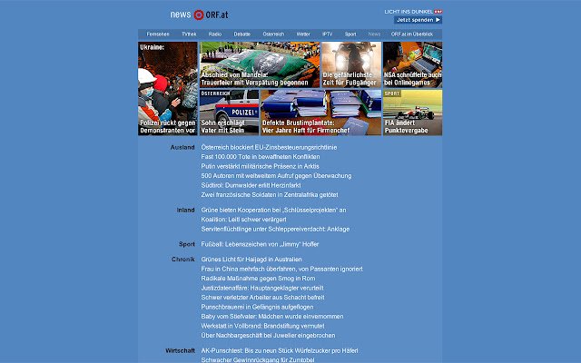 ORF.at +  from Chrome web store to be run with OffiDocs Chromium online