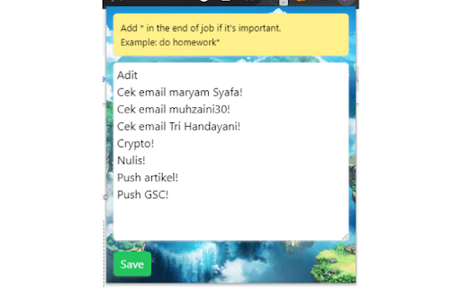 Organize Jobs  from Chrome web store to be run with OffiDocs Chromium online