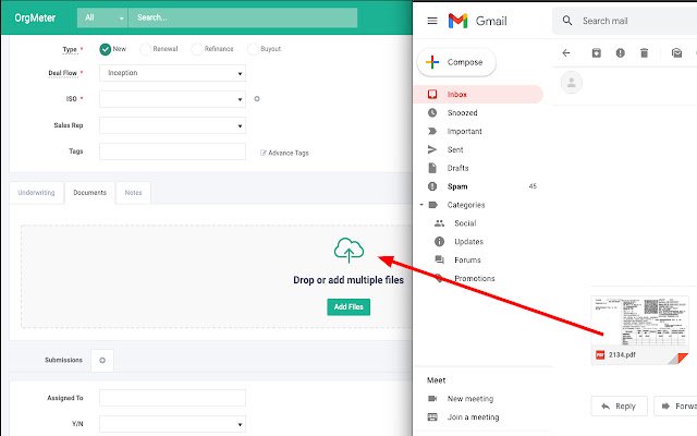 Sambungan Chrome OrgMeter daripada kedai web Chrome untuk dijalankan dengan OffiDocs Chromium dalam talian