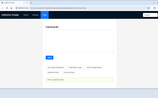 ORGSTA Printer  from Chrome web store to be run with OffiDocs Chromium online
