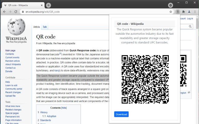 OrigamiQR  from Chrome web store to be run with OffiDocs Chromium online