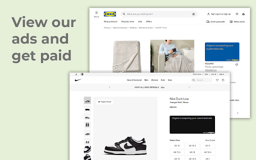 Origano Surf and Earn  from Chrome web store to be run with OffiDocs Chromium online