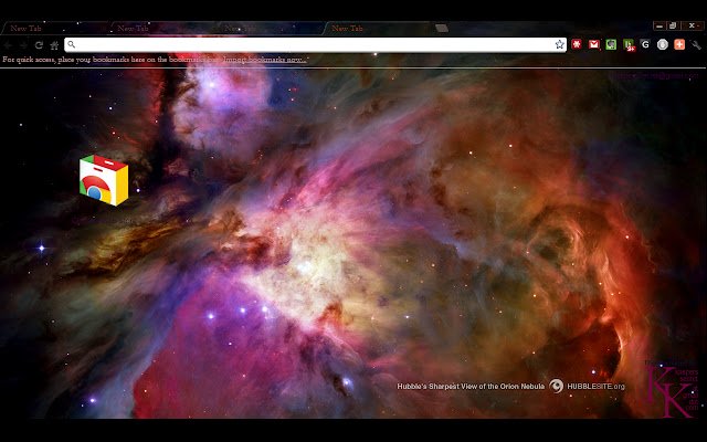 Тема Orion Nebula з веб-магазину Chrome, яка запускатиметься з OffiDocs Chromium онлайн