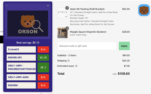 Orson  from Chrome web store to be run with OffiDocs Chromium online