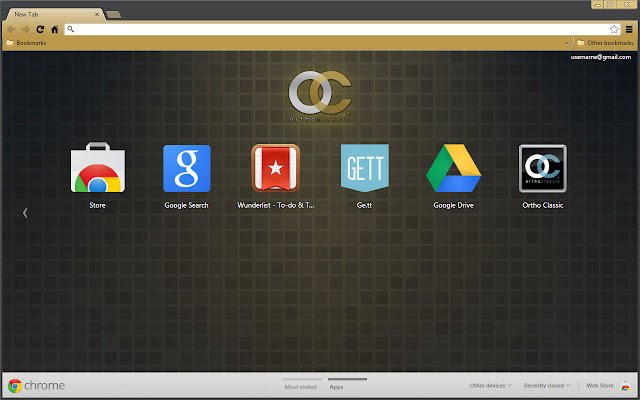 Ortho Classic Black  Gold  from Chrome web store to be run with OffiDocs Chromium online