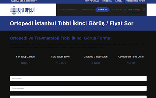 Ortopedi İstanbul Dark Mode  from Chrome web store to be run with OffiDocs Chromium online