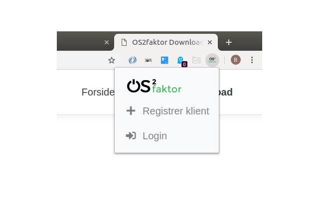 Extensia OS2faktor Chrome din magazinul web Chrome va fi rulată cu OffiDocs Chromium online
