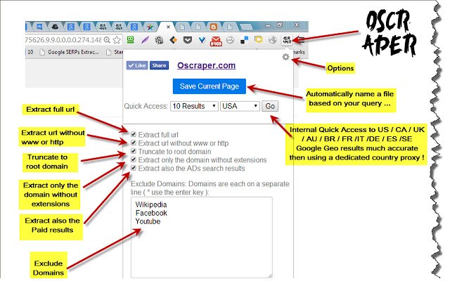oscraper dari toko web Chrome untuk dijalankan dengan OffiDocs Chromium online