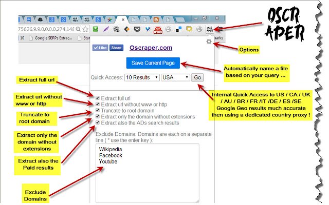 oscraper із веб-магазину Chrome для запуску з OffiDocs Chromium онлайн