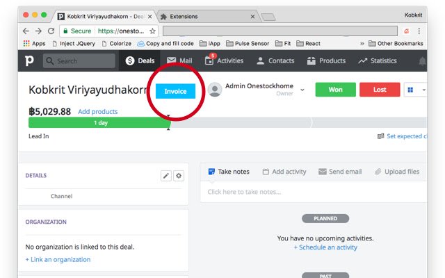 OSH Invoice for Pipedrive  from Chrome web store to be run with OffiDocs Chromium online