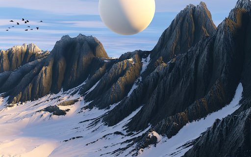 Otherworldly Peaks  from Chrome web store to be run with OffiDocs Chromium online