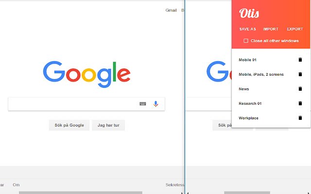 Otis Windowsaver  from Chrome web store to be run with OffiDocs Chromium online
