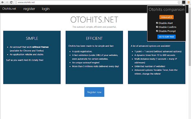 क्रोम वेब स्टोर से Otohits.net कंपेनियन को ऑनलाइन ऑफीडॉक्स क्रोमियम के साथ चलाया जाएगा