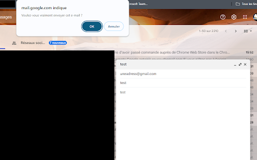 Oups Mail  from Chrome web store to be run with OffiDocs Chromium online