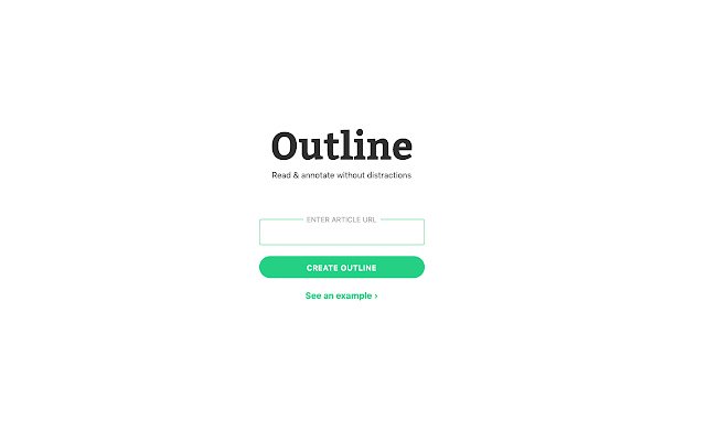 Outline Open  from Chrome web store to be run with OffiDocs Chromium online