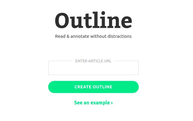 Outline Redirect  from Chrome web store to be run with OffiDocs Chromium online