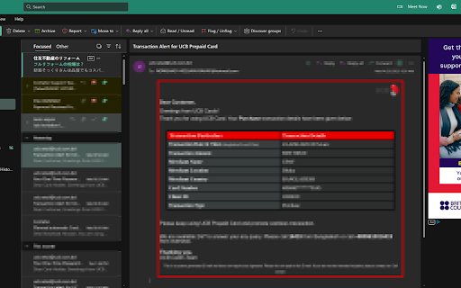 Outlook Ads Remover  from Chrome web store to be run with OffiDocs Chromium online