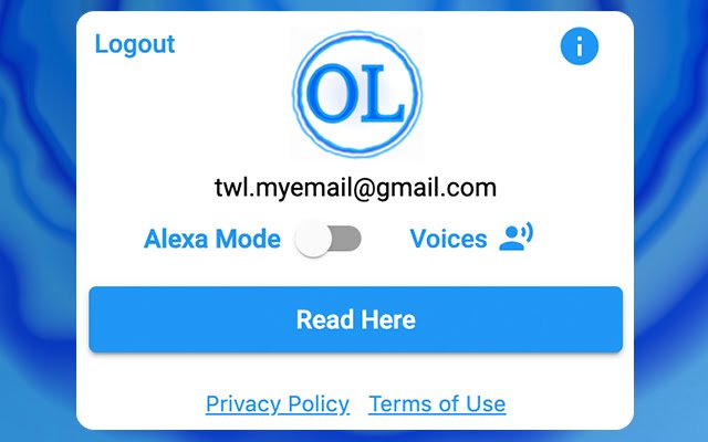 Out Loud Extension  from Chrome web store to be run with OffiDocs Chromium online