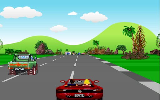 Outrun Classic Racing Game  from Chrome web store to be run with OffiDocs Chromium online