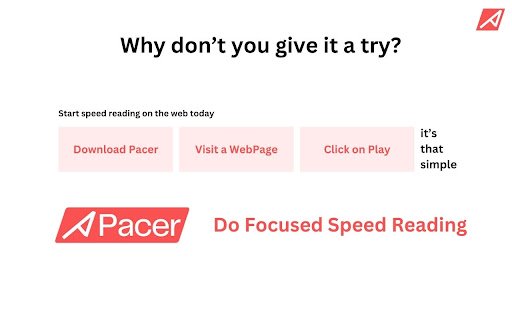 Pacer  from Chrome web store to be run with OffiDocs Chromium online