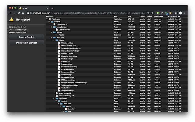 Pacifist Web Extension  from Chrome web store to be run with OffiDocs Chromium online