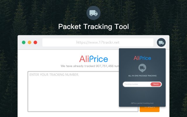 Package tracker  from Chrome web store to be run with OffiDocs Chromium online