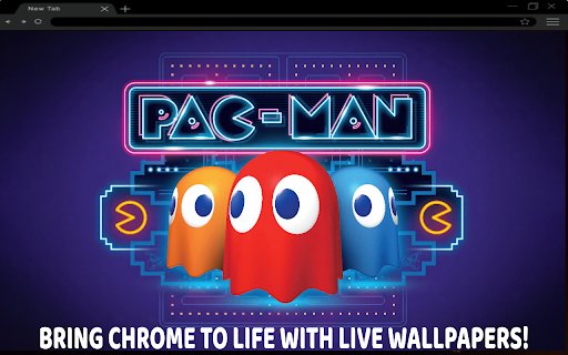 Pac Man Ghosts Neon Live Wallpaper  from Chrome web store to be run with OffiDocs Chromium online