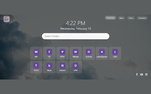 Padakhep New Tab  from Chrome web store to be run with OffiDocs Chromium online