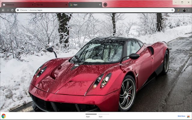 Chrome 网上商店的 Pagani Huayra 超级最快赛车将通过 OffiDocs Chromium 在线运行