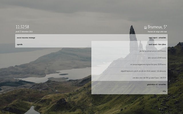 PageAPatte custom start page  from Chrome web store to be run with OffiDocs Chromium online