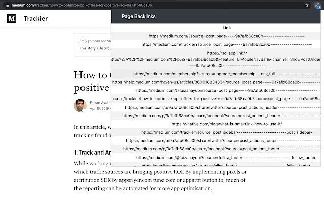 Page Backlinks  from Chrome web store to be run with OffiDocs Chromium online