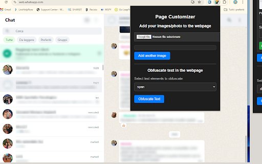 PageCustomizer  from Chrome web store to be run with OffiDocs Chromium online