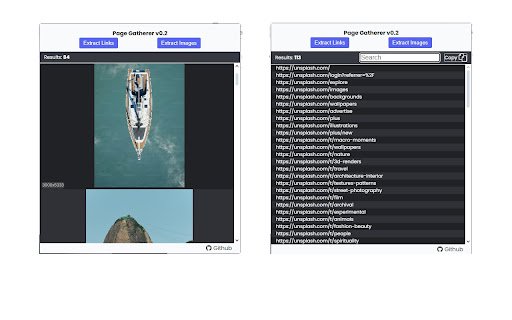 Page Gatherer  from Chrome web store to be run with OffiDocs Chromium online