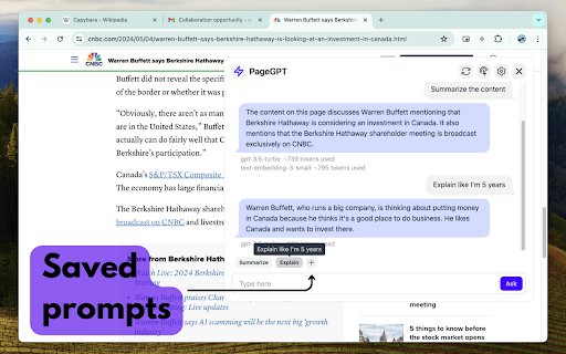 PageGPT: Your context aware AI chatbot from Chrome web store to be run with OffiDocs Chromium online PageGPT: Your context aware AI chatbot from Chrome web store to be run with OffiDocs Chromium online