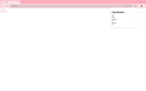 Page Metadata Viewer  from Chrome web store to be run with OffiDocs Chromium online