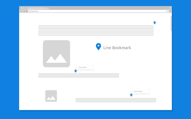 Page Notes Line Bookmarks from Chrome web store to be run with OffiDocs Chromium online