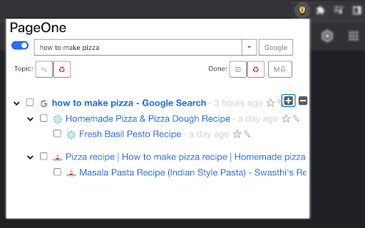 PageOne  from Chrome web store to be run with OffiDocs Chromium online