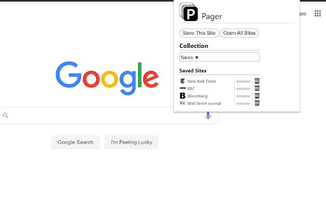 Chrome 网上商店的 Pager Better Bookmarks 将与 OffiDocs Chromium 在线运行