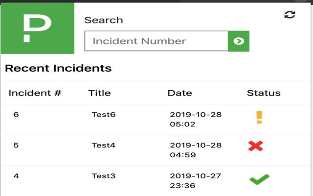 PagerDuty Incident Checker  from Chrome web store to be run with OffiDocs Chromium online