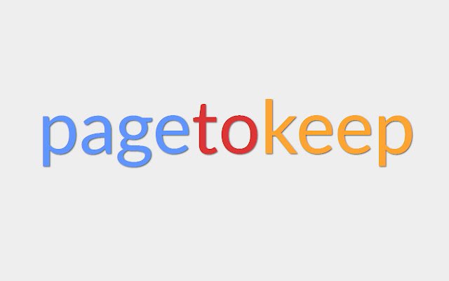 pagetokeep  from Chrome web store to be run with OffiDocs Chromium online