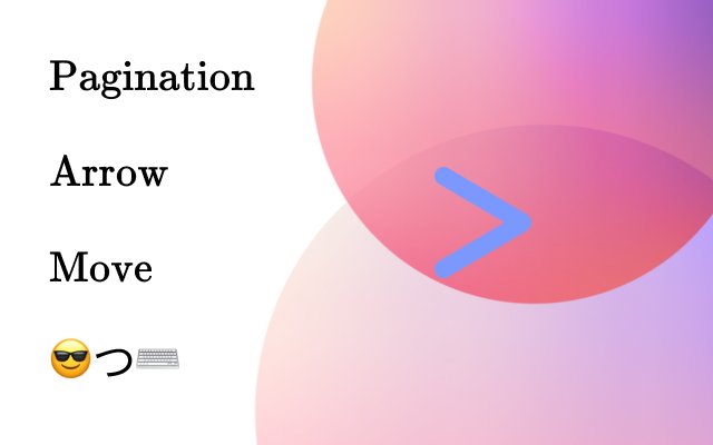 Pagination Arrow Move  from Chrome web store to be run with OffiDocs Chromium online