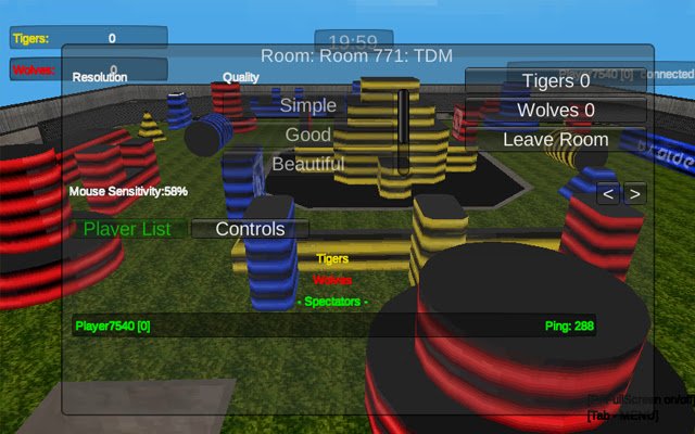 Paintball Gun Pixel 3D Multiplayer Game  from Chrome web store to be run with OffiDocs Chromium online