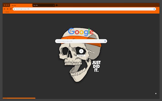 Geschilderd skelet uit de Chrome-webwinkel om uit te voeren met OffiDocs Chromium online