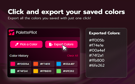 Palette Pilot  from Chrome web store to be run with OffiDocs Chromium online