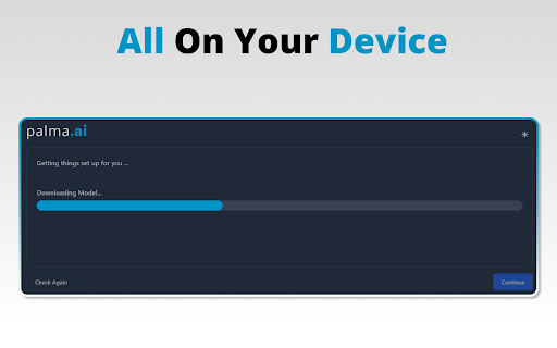 palma.ai™ Local AI Privacy Protection  from Chrome web store to be run with OffiDocs Chromium online