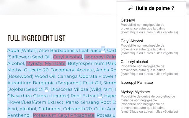 Palm Oil Check  from Chrome web store to be run with OffiDocs Chromium online