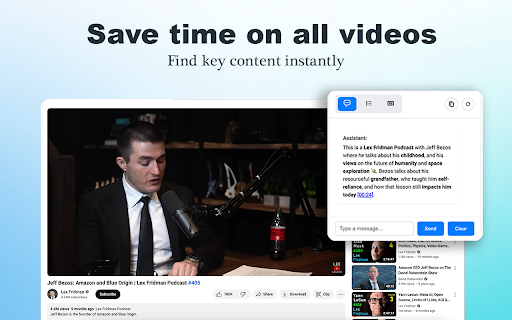 Palo Youtube AI Chat Assistant  from Chrome web store to be run with OffiDocs Chromium online