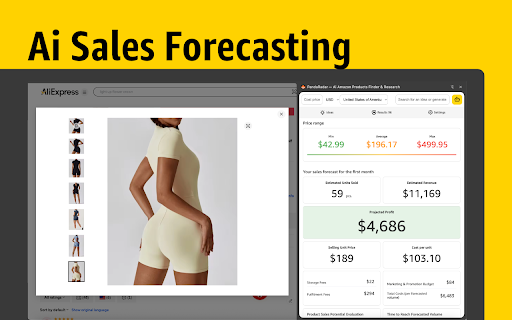 PandaRadar — Amazon product research tool for seller  from Chrome web store to be run with OffiDocs Chromium online